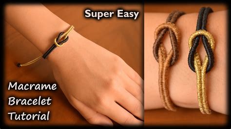 Macrame Tutorial Easy And Fast Macrame Bracelet Tutorial For