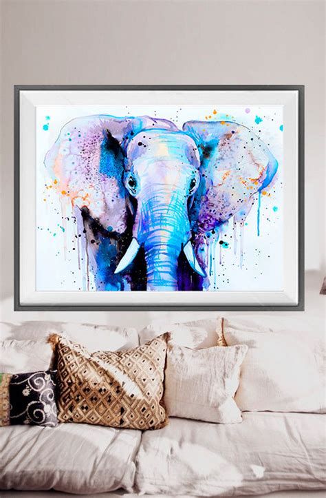 Colorful Elephant Head Painting At Explore