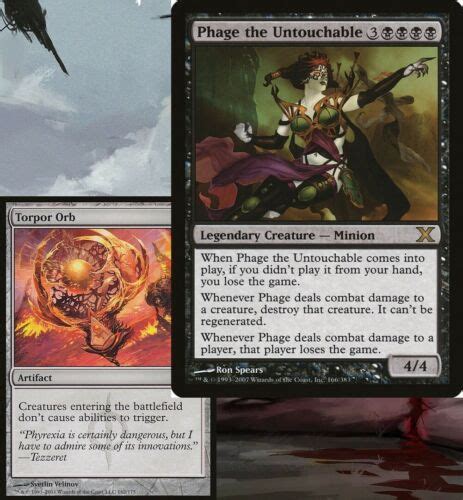 Phage The Untouchable Mono Black Control Commander Deck Magic Mtg Ready