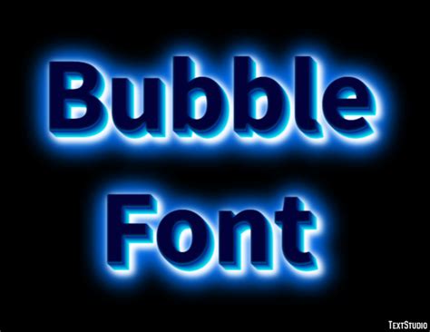 Bubble Font Text Effect And Logo Design Font