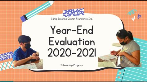 Scholarship Program Year End Eval Youtube