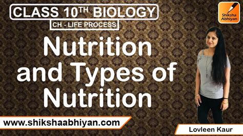 Nutrition And Types Of Nutrition Life Processes CBSE Class 10