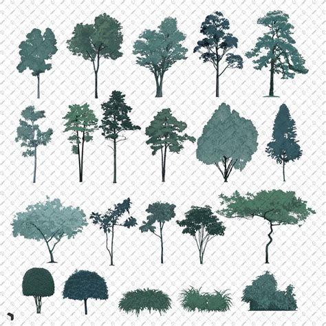 Cutout Assemble Vegetation Psd Toffu Co Architecture Design