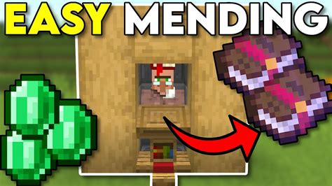 How To Easily Get Mending Books Minecraft Bedrock Youtube