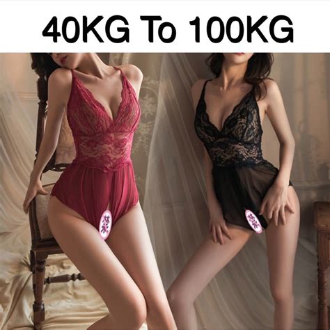 Women Sexy Lingerie Open Croth Plus Size Nightwear Night Dress Baju