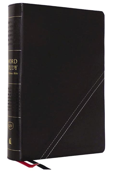 KJV Word Study Reference Bible, Leathersoft, Black