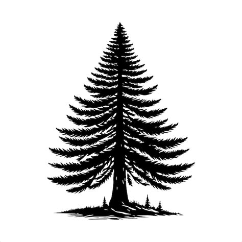 Premium Vector Pine Tree Pine Tree Silhouette Vector Pine Tree