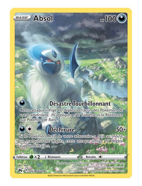 FR Pokémon Carte EB12 5 GG16 GG70 Absol