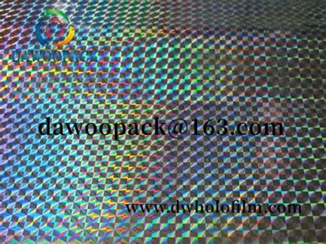 Rainbow Silver Metalized PVC Pet Holographic Film