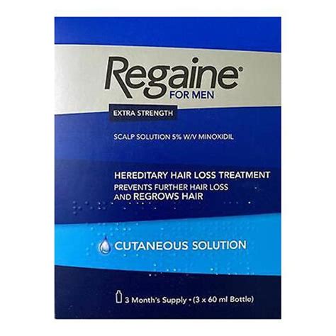 Regaine For Men Extra Strength Scalp Foam 5 W W Cutaneous Foam 3x60g