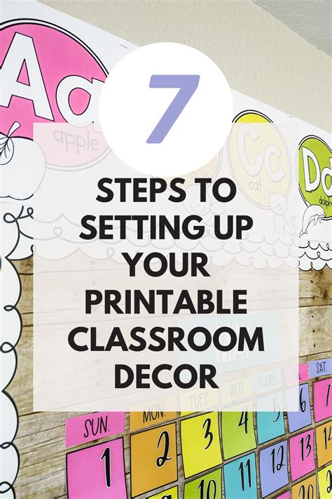 7 Steps To Setting Up Your Printable Classroom Decor Theme Shayna Vohs