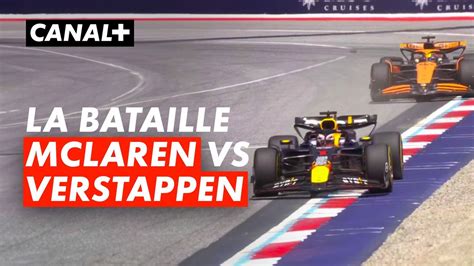 La Bataille Entre Les Mclaren Et Max Verstappen Lors De La Course