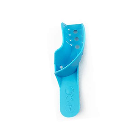 Blue Disposable Upper Right Lower Left Plastic Dental Impression