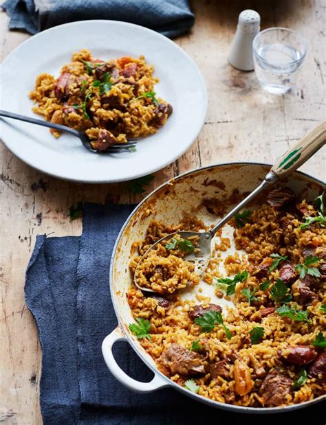 Middle Eastern lamb pilaf recipe | Sainsbury's Magazine