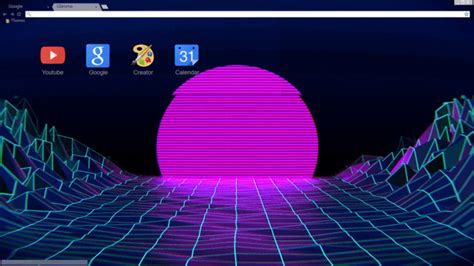 Vaporwave V2 Chrome Theme ThemeBeta