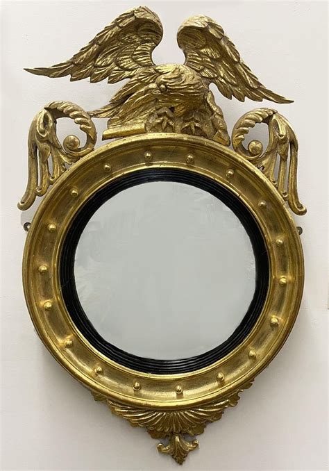 Large Carved And Gilded Convex Mirror Mar 15 2020 Crn Auctions