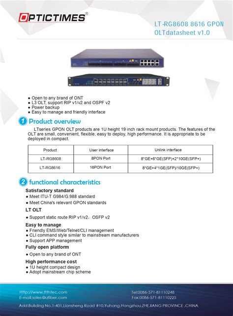 Olt Gpon De Puertos Pon Optictimes Latinoam Rica