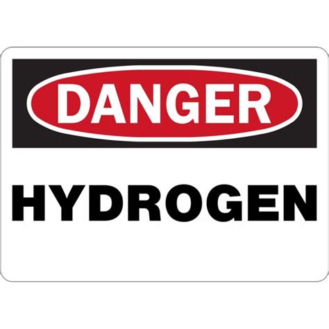 Hydrogen Durable Safety Signs