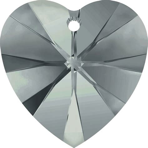 Swarovski 6228 Heart Black Diamond 14 4x14mm 6511183519 Allegro Pl