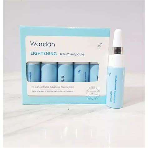 Jual Wardah Lightening Serum Ampoule 5x5ml Shopee Indonesia