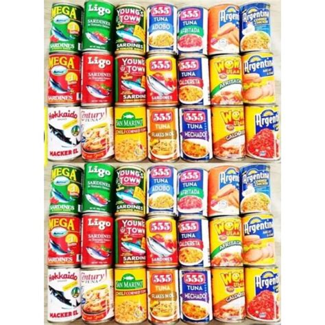 Grocery Package 63 42pcs Canned Goods Assorted Shopee Philippines