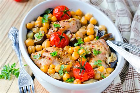 Pollo Al Horno Con Garbanzos Buen Provecho Las Mejores Recetas De