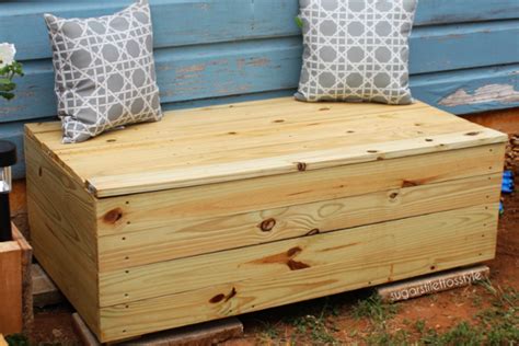 DIY Outdoor Storage Bench Shaina Glenn