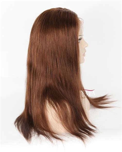 Enhance Your Look With Our 18 Inch Chocolate Brown European Human Hair Wig