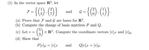 In The Vector Space R Letf And Chegg