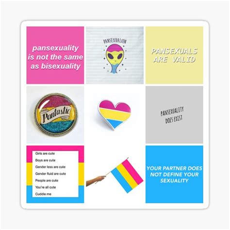 Pansexuality Pride Aesthetic Sticker For Sale By Hannahnicole420 Redbubble