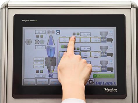 Hmi Screen For The Lab Extruder Em Labex