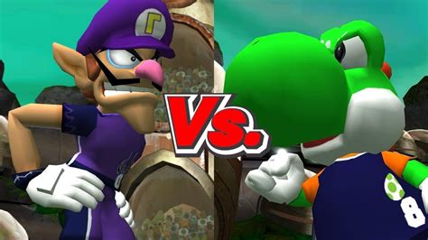 Super Mario Strikers Waluigi Toad Vs Yoshi Koopa Troopa YouTube