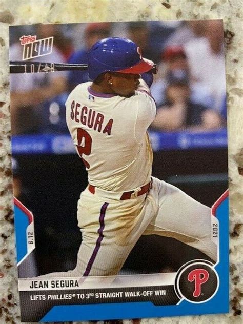 Topps Now Blue Parallel Card Philadelphia Phillies Jean