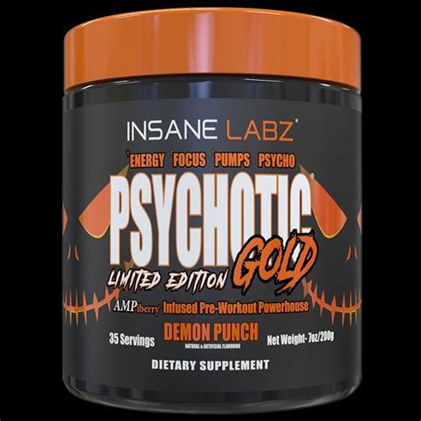 Insane Labz Psychotic Gold 35 Servings Pre Workout Supplement