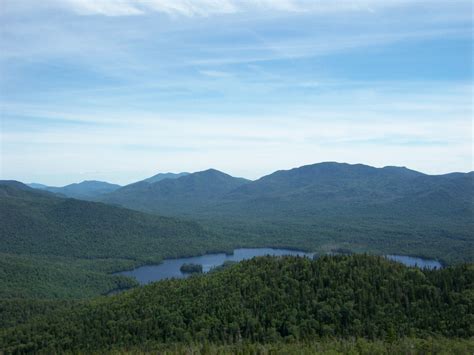 View From Ampersand Mountain Overlooking Lake Ampersand The