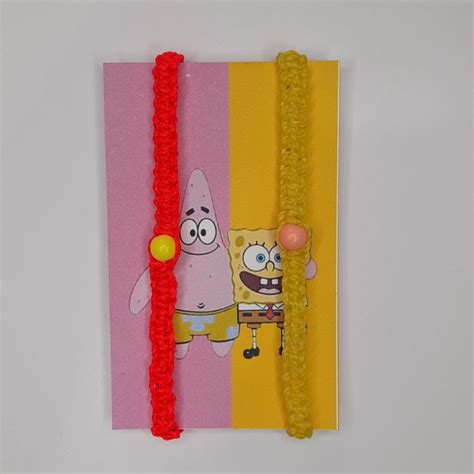 Pulseiras Da Amizade Bob Esponja E Patrick Shopee Brasil