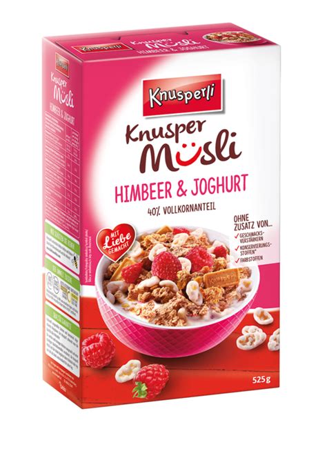 Knuspermüsli Himbeer Joghurt Knusperli