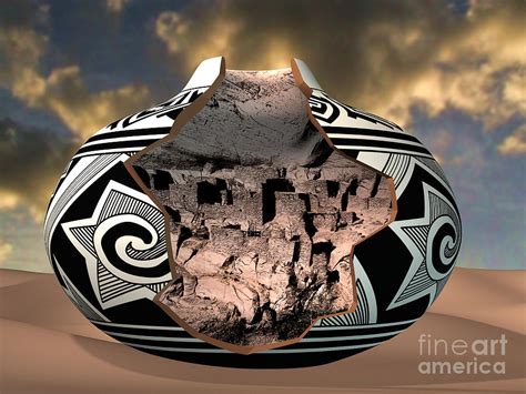 Anasazi Pot Betatakin Ruins Digital Art By Joseph Fraizer