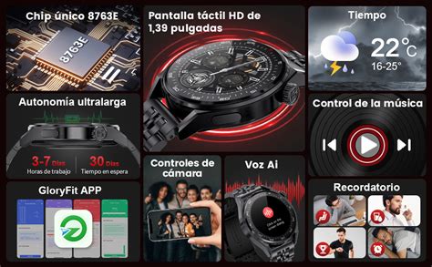 Lige Smartwatch Para Hombre Pantalla T Ctil De Pulgadas