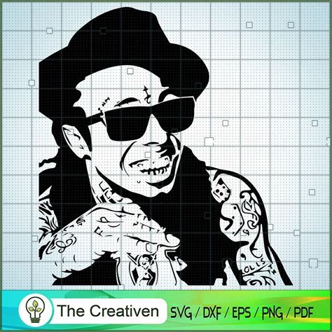 Lil Wayne Stencil Svg Us Rapper Svg Famous Star Svg Premium