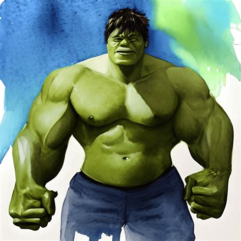 Hulk Watercolor Graphic Creative Fabrica