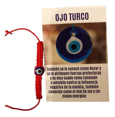 Pulsera Ojo Turco Envidia Proteccion Rojo Mercadolibre