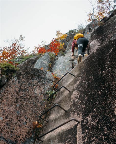 Hiking Precipice Trail In Acadia National Park