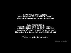 Stacy Bloom Testing The Handmade Impaler Size L With Additional Anal Fisting Twt Xxx