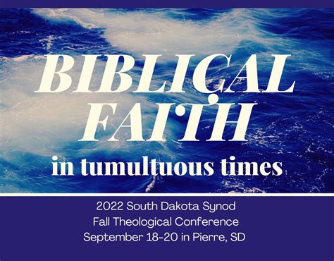 2022 Fall Theological Conference South Dakota Synod Elca