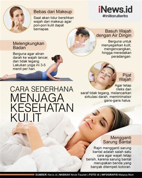 Infografis Tips Menjaga Kesehatan Kulit