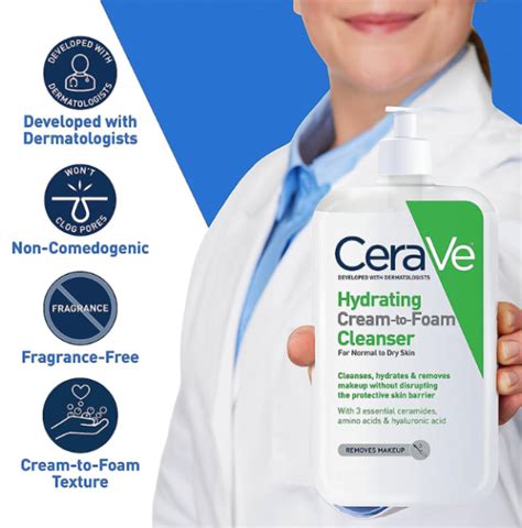 Cerave Hydrating Cream To Foam Cleanser 237ml Ordinary Uk Bd