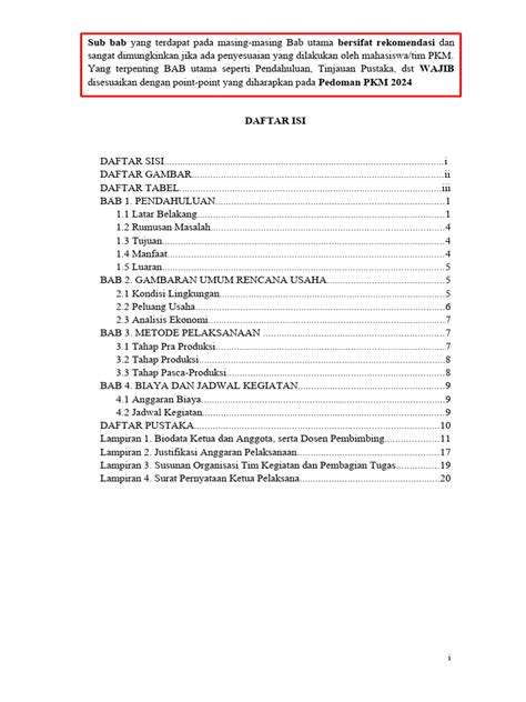 Template Proposal Pkm K 2024 Pdf