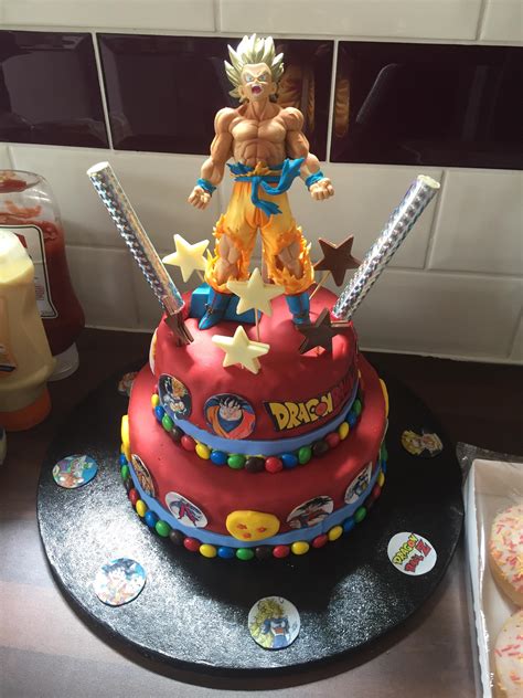 Dragon Ball Z Birthday Cake Dragon Ball Super Goku Vegeta Gohan