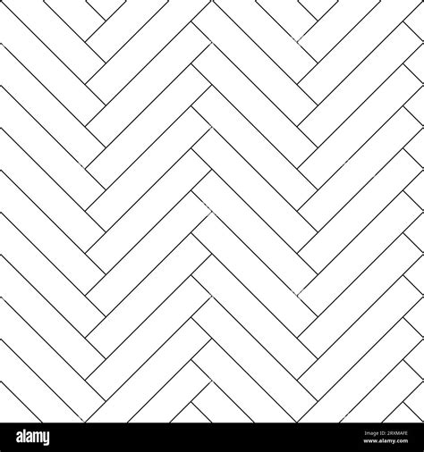 Parquet Rectangles Herringbone Pattern Black And White Seamless